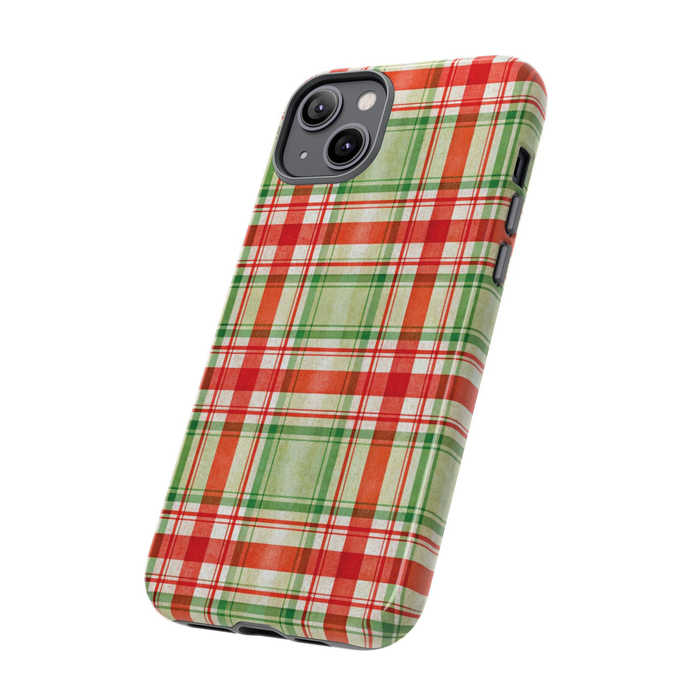 Aesthetic Tough Red Green Checkered Premium Phone Case - For iPhone 17 Pro Max iPhone 16 Pro iPhone 15 Iphone 14 Plus 13 Pro 12 11 10 XR XS - Studio40ParkLane