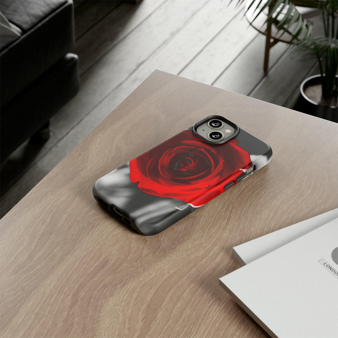 Cute IPhone Case | iPhone 15 Case | iPhone 15 Pro Max Case, Iphone 14 Case, Iphone 14 Pro Max Case IPhone Case for Art Lovers - Red Rose - Studio40ParkLane