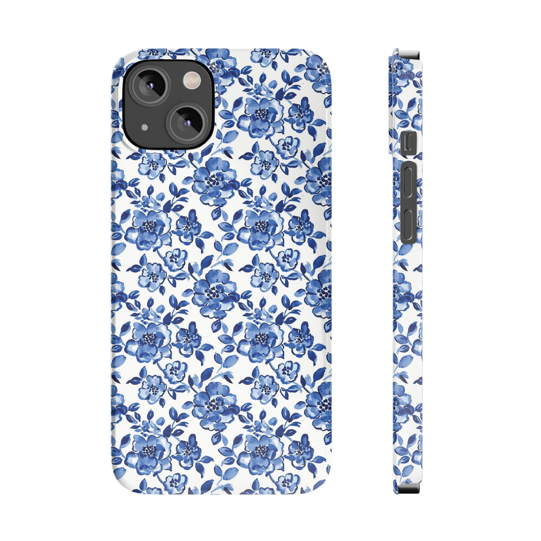 Slim Blue Chinoiserie Gift for Her Cute Phone Cases for Iphone 16 Pro Max | iPhone 15 Case | iPhone 15 Pro Max Case, Iphone 14, Iphone 14 Pro Max, Iphone 13 12 11 8 7 - Studio40ParkLane