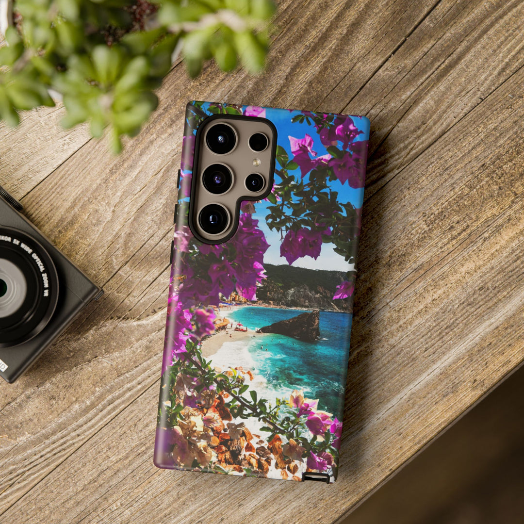 Impact Resistant, Bougainvillea Seaview, Cute Phone Cases for Samsung S24, S23, S22, S21, IPhone 15 pro Iphone 14 pro Iphone 13 IPhone 12 Iphone 11 - Studio40ParkLane