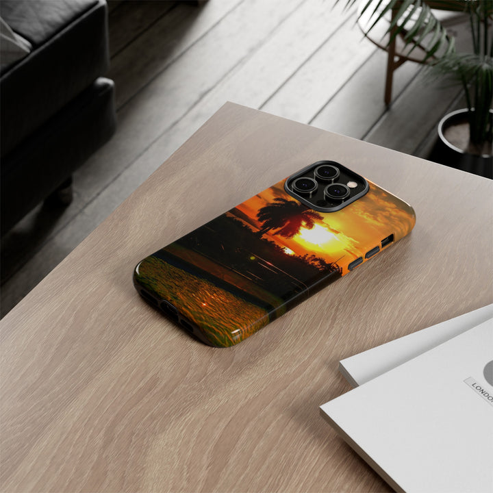 Cute Samsung Case | Cool Iphone Case | Summer Jamaica Pool Sunset, Samsung S24, S23, S22, S21, IPhone 15 Case | Iphone 14 Case, Iphone 13 Case - Studio40ParkLane
