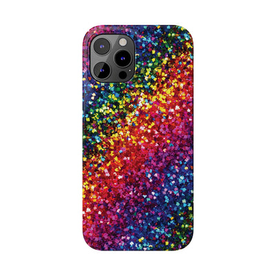 Slim Non-Glitter Muted Color Faux Play on Glitter Effect Gift for Her Cute Phone Cases for Iphone 16 Pro Max | iPhone 15 Case | iPhone 15 Pro Max Case, Iphone 14, Iphone 14 Pro Max, Iphone 13 12 11 8 7