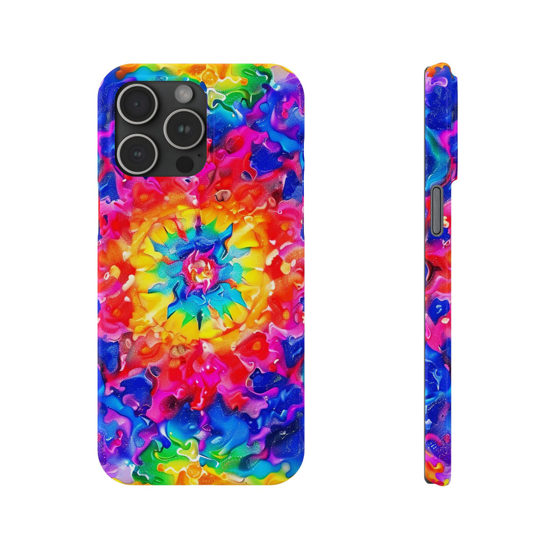 Slim Tie Dye Faux Glitter Gift for Her Cute Phone Cases for Iphone 16 Pro Max | iPhone 15 Case | iPhone 15 Pro Max Case, Iphone 14, Iphone 14 Pro Max, Iphone 13 12 11 8 7 - Studio40ParkLane