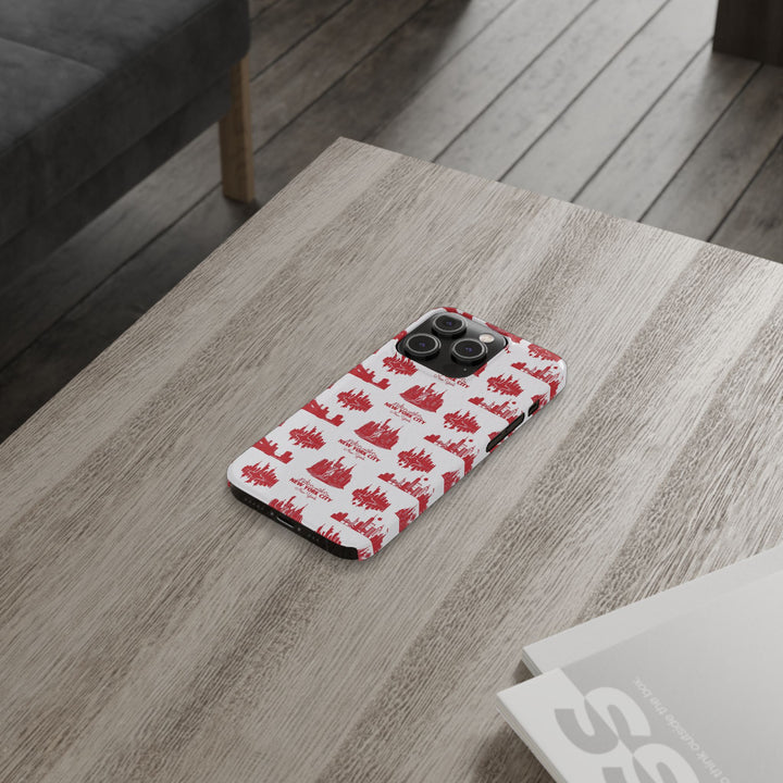 Slim New York Skyline Red Collage Coquette Gift for Her Cute Phone Cases for Iphone 16 Pro Max | iPhone 15 Case | iPhone 15 Pro Max Case, Iphone 14, Iphone 14 Pro Max, Iphone 13 12 11 8 7 - Studio40ParkLane