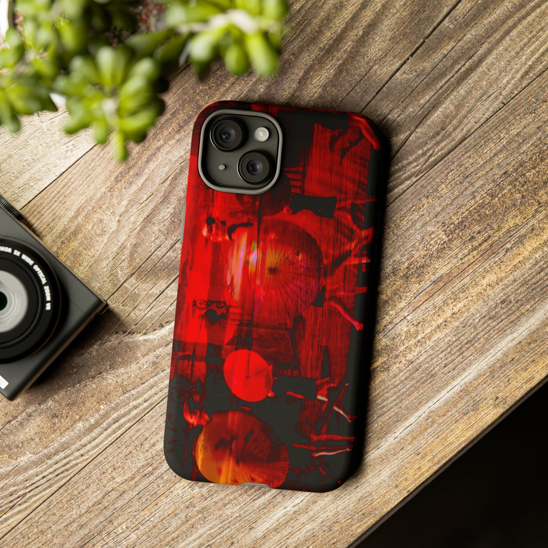 Cute IPhone Case | iPhone 15 Case | iPhone 15 Pro Max Case, Iphone 14 Case, Iphone 14 Pro Max Case IPhone Case for Art Lovers, Sunset Dance Red - Studio40ParkLane