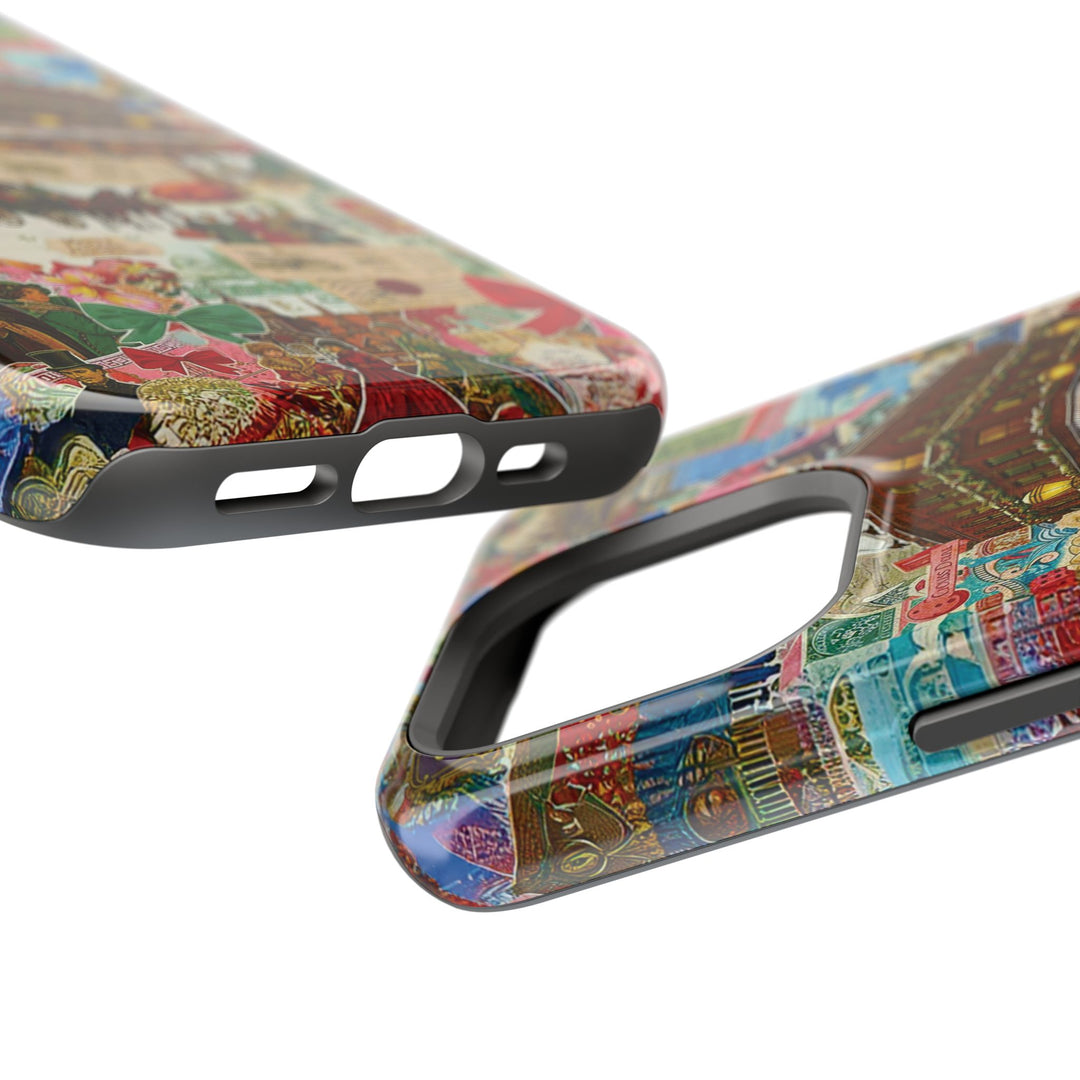 Aesthetic Tough Magsafe London Coquette Collage Phone Case - For iPhone 17 Pro Max iPhone 16 Pro iPhone 15 Iphone 14 Plus 13 Pro 12 11 10 - Studio40ParkLane