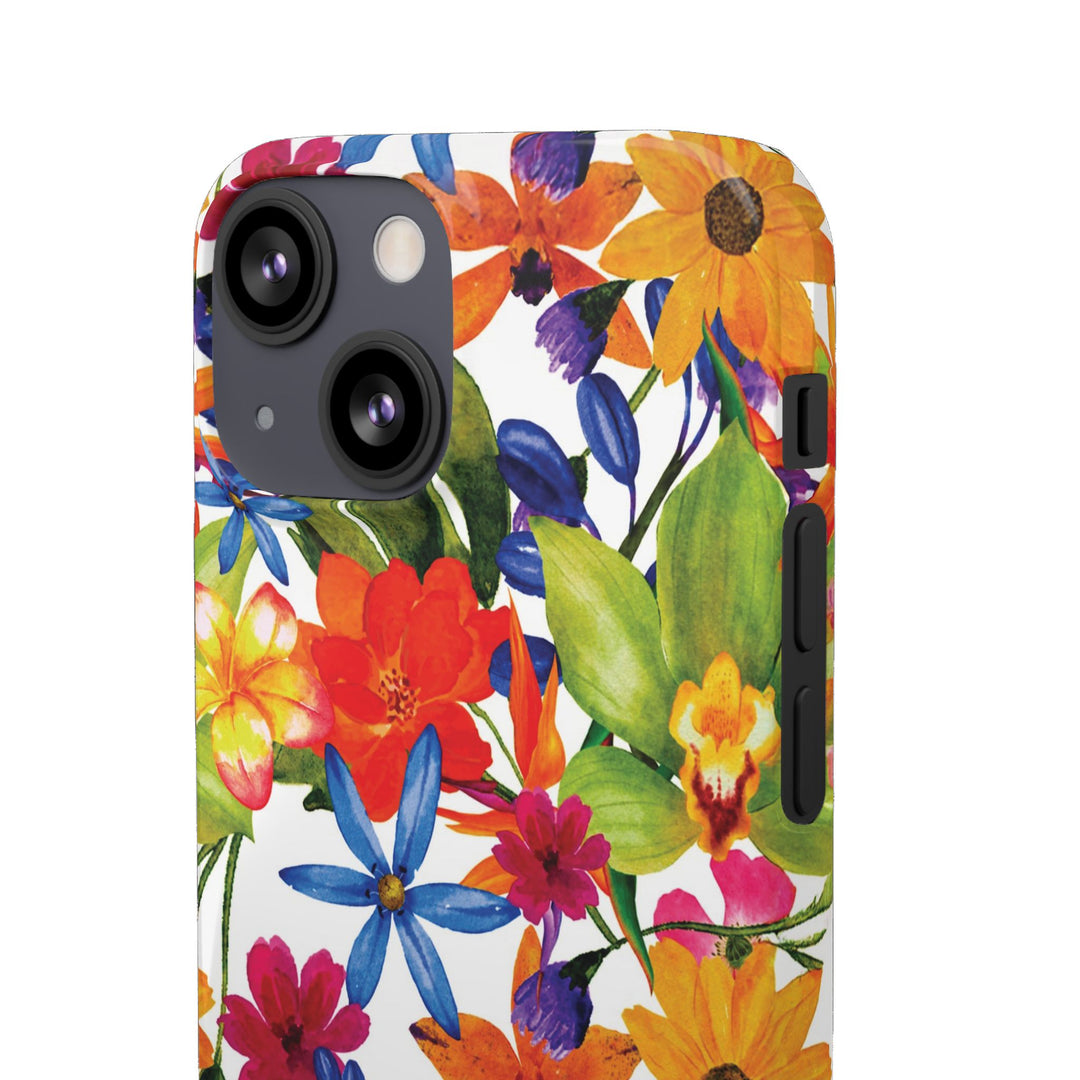 Sleek Snap Colorful Flowers Cute Phone Case for iPhone 16 15 14 13 12 11 X Xs Max Xr Pro Plus Samsung Galaxy S24 S23 S22 S21 S20 Note Ultra