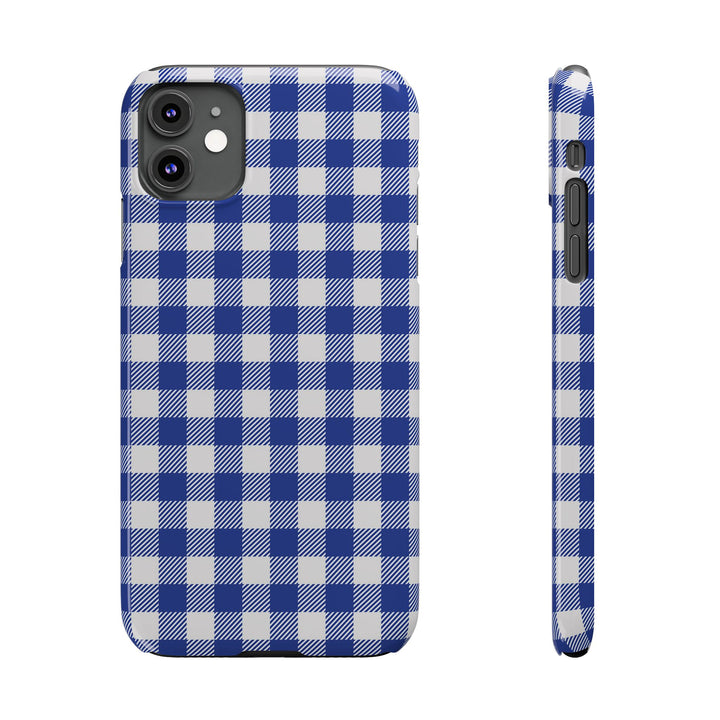 Slim Blue Gingham Gift for Her Cute Phone Cases for Iphone 16 Pro Max | iPhone 15 Case | iPhone 15 Pro Max Case, Iphone 14, 13, 12, 11, 10, 8, 7 - Studio40ParkLane