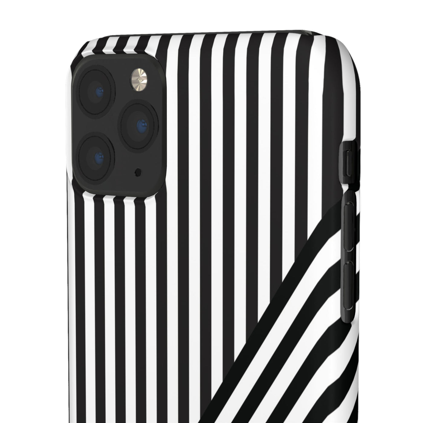 Aesthetic Black White Stripes Cute Phone Case Sleek Snap - For iPhone 17 Pro Max iPhone 16 Pro iPhone 15 Iphone 14 Plus 13 Pro 12 11 10 Gift - Studio40ParkLane