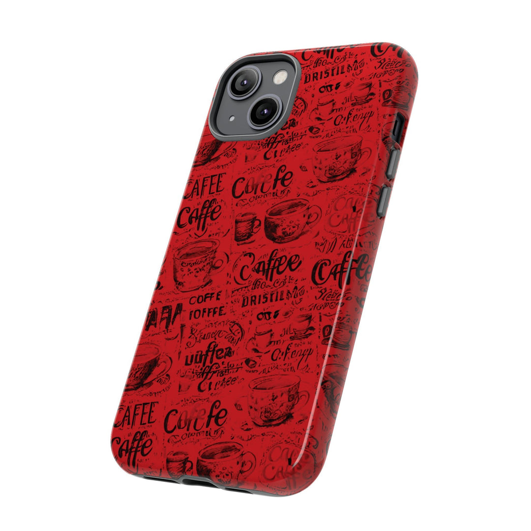 Cute IPhone Case | Red Black Coffee, iPhone 15 Case | iPhone 15 Pro Case, Iphone 14 Case, Iphone 14 Pro Max Case, Protective Iphone Case - Studio40ParkLane