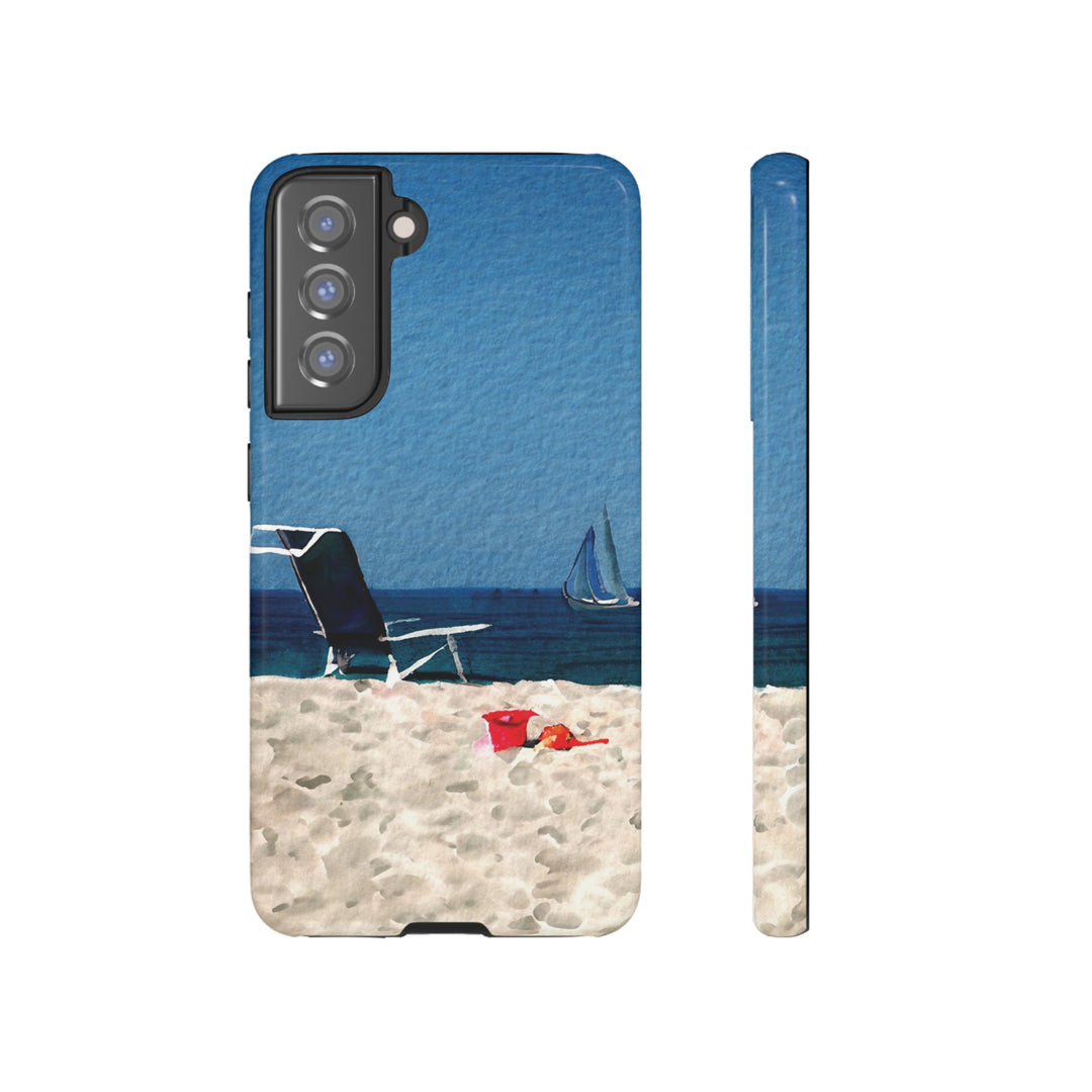 Cute Samsung Case | Cool Iphone Case | Summer Blue Beach Chair, Samsung S24, S23, S22, S21, IPhone 15 Case | Iphone 14 Case, Iphone 13 Case - Studio40ParkLane