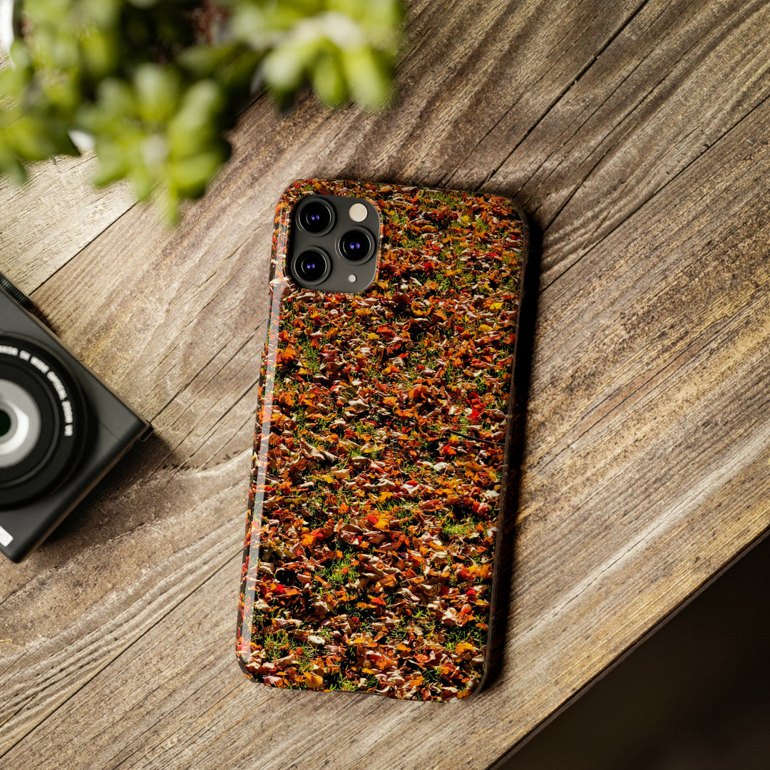 Slim Cute Phone Cases for Iphone - | iPhone 15 Case | iPhone 15 Pro Max Case, Iphone 14 Case, Iphone 14 Pro Max, Iphone 13, New England Fall Leaves - Studio40ParkLane