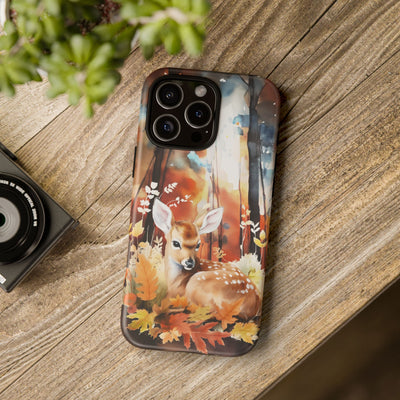 Autumn Fall Deer Forest Gift for Her Cute Phone Case for, Samsung Galaxy S24, S23, S22, S21, IPhone 16 Case | Iphone 15, Iphone 14, IPhone 13 Case