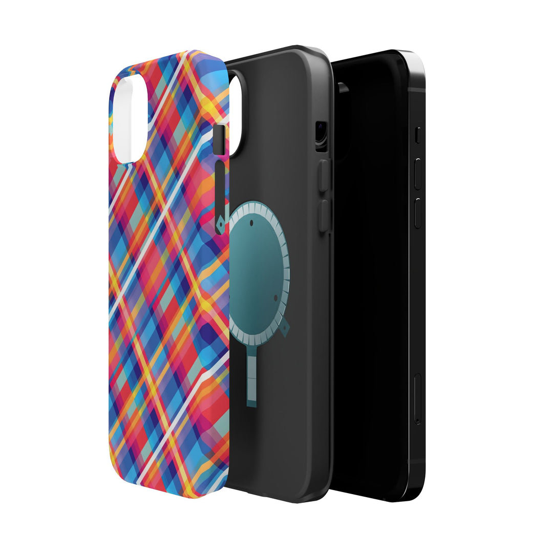Checkered Plaid Magsafe Gift for Her Cute Phone Case for Iphone, | iPhone 16 | iPhone 15 Pro Max, Iphone 14 Pro Max, 13 12 11 10 9 8 7 - Studio40ParkLane