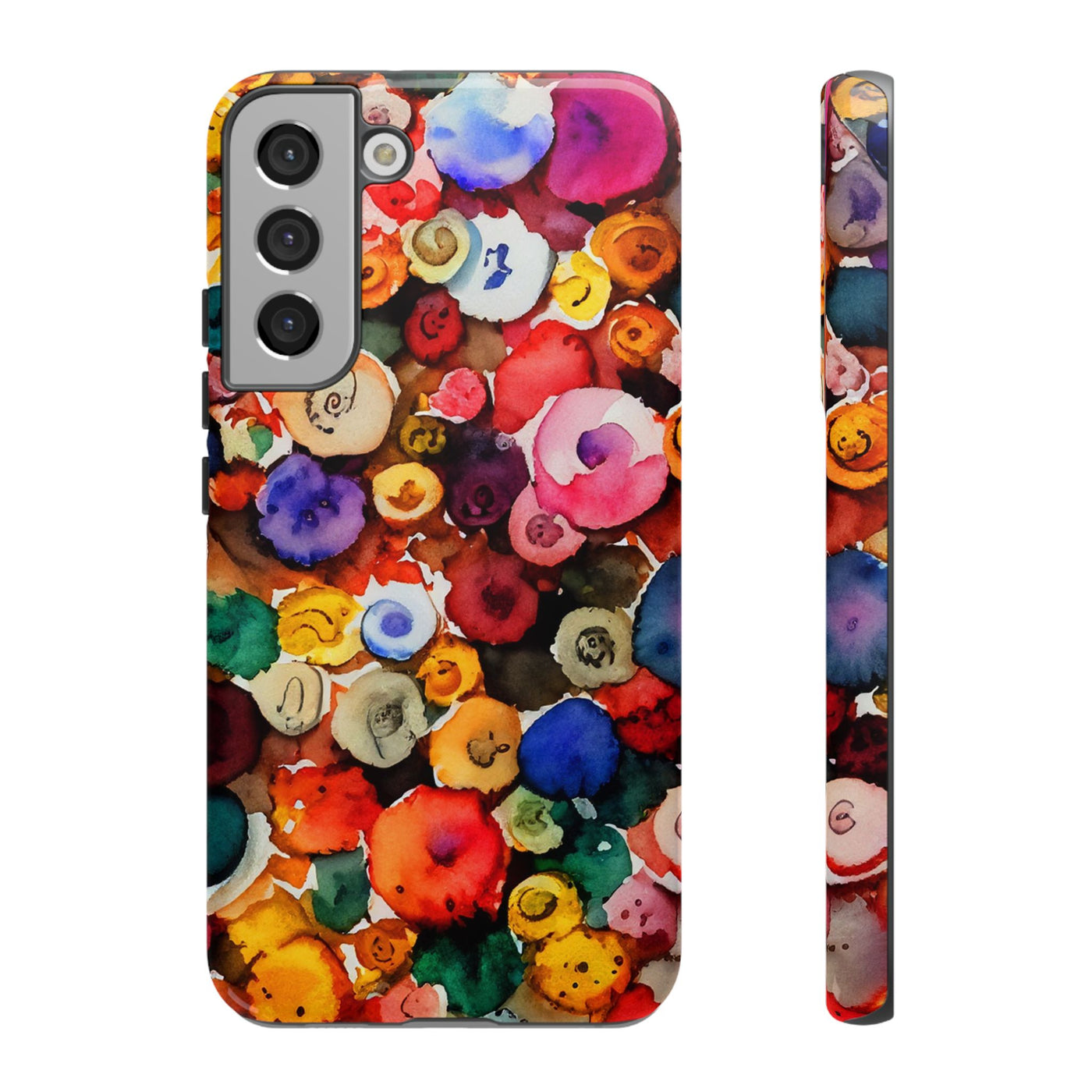 Impact Resistant, Fall Colors Buttons, Cute Phone Cases for Samsung S24, S23, S22, S21, IPhone 15 pro Iphone 14 pro Iphone 13 IPhone 12 Iphone 11