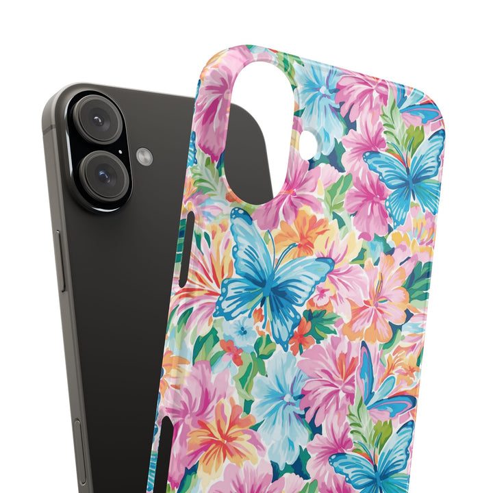 Slim Butterflies Flowers Gift for Her Cute Phone Cases for Iphone 16 Pro Max | iPhone 15 Case | iPhone 15 Pro Max Case, Iphone 14, 13, 12, 11, 10, 8, 7 - Studio40ParkLane