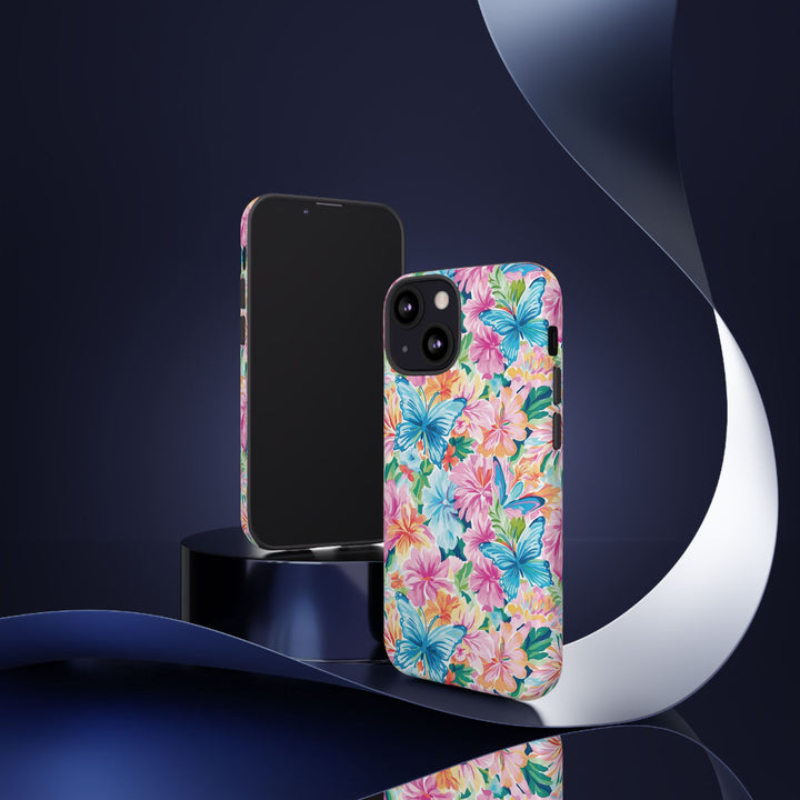 Premium Tough Butterflies Flowers Cute Phone Cases for Samsung S24, S23, S22, S21, S20, Plus and Ultra, Iphone 16 Pro Max,15, 14, 13, 12, 11, 10 - Studio40ParkLane