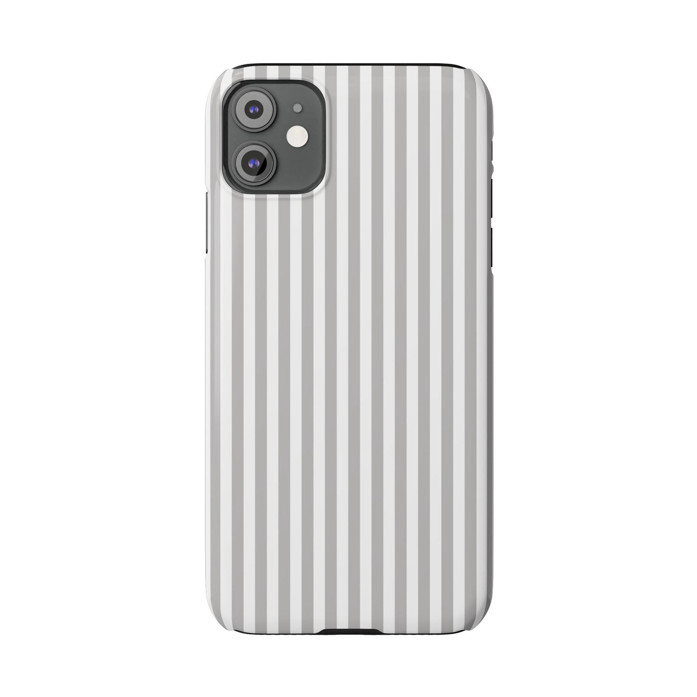 Slim Light Grey Striped Cute Phone Case for Iphone 16 - | iPhone 15 Pro Max Case | iPhone 14 Case Iphone 13 12 11 10 9 8 7 Gift for Her - Studio40ParkLane