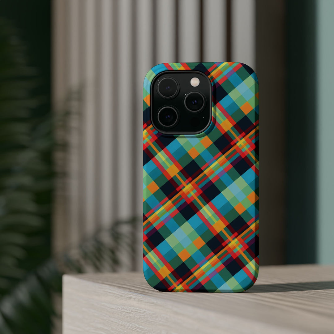 Checkered Plaid Magsafe Gift for Her Cute Phone Case for Iphone, | iPhone 16 | iPhone 15 Pro Max, Iphone 14 Pro Max, 13 12 11 10 9 8 7 - Studio40ParkLane