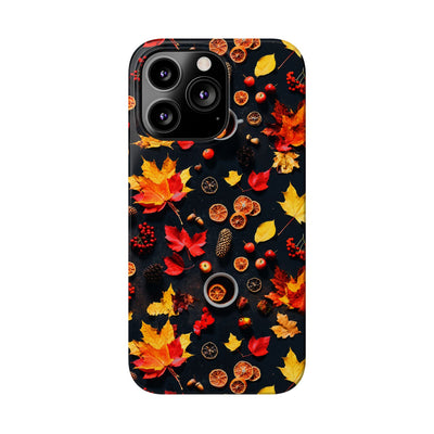 Slim Cute Fall Leaves Collage Phone Cases for Iphone | iPhone 15 Case | iPhone 15 Pro Max Case, Iphone 14, Iphone 14 Pro Max, Iphone 13, Iphone 16