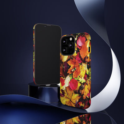 Aesthetic Tough Fall Leaves Foliage Premium Phone Case - For iPhone 17 Pro Max iPhone 16 Pro iPhone 15 Iphone 14 Plus 13 Pro 12 11 10 XR - Studio40ParkLane