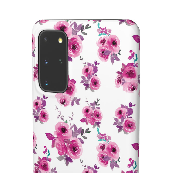Sleek Snap Flowers Gift for Her Cute Phone Case for iPhone 16 15 14 13 12 11 X Xs Max Xr Pro Plus Samsung Galaxy S24 S23 S22 S21 S20 Ultra