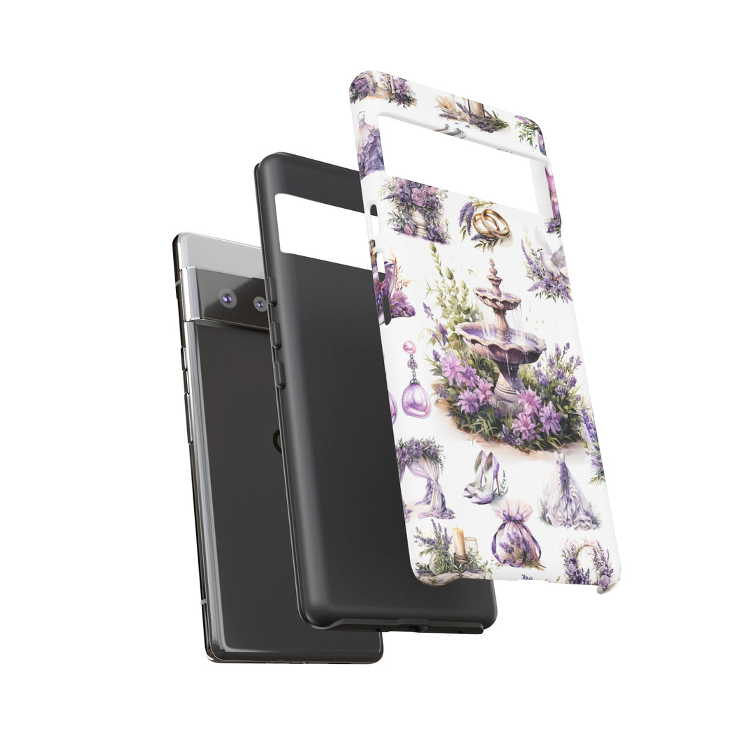 Impact Resistant, Lavender Wedding, Cute Phone Cases for Samsung S24, S23, S22, S21, IPhone 15 pro Iphone 14 pro Iphone 13 IPhone 12 Iphone 11 - Studio40ParkLane
