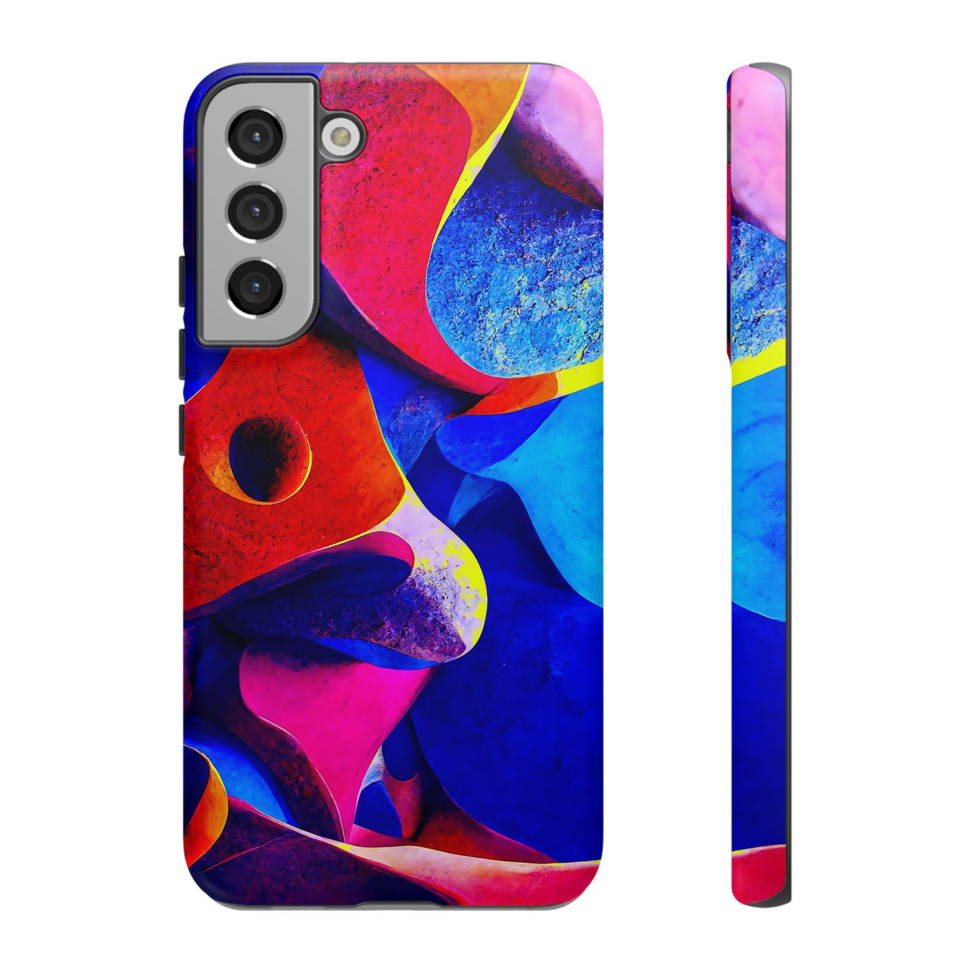 Impact Resistant, Abstract Shapes, Cute Phone Cases for Samsung S24, S23, S22, S21, IPhone 15 pro Iphone 14 pro Iphone 13 IPhone 12 Iphone 11