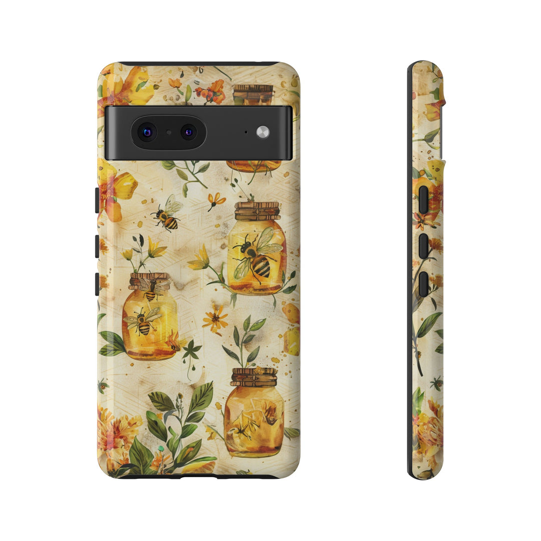 Impact Resistant, Honey Bees, Cute Phone Cases for Samsung S24, S23, S22, S21, IPhone 15 pro Iphone 14 pro Iphone 13 IPhone 12 Iphone 11 - Studio40ParkLane