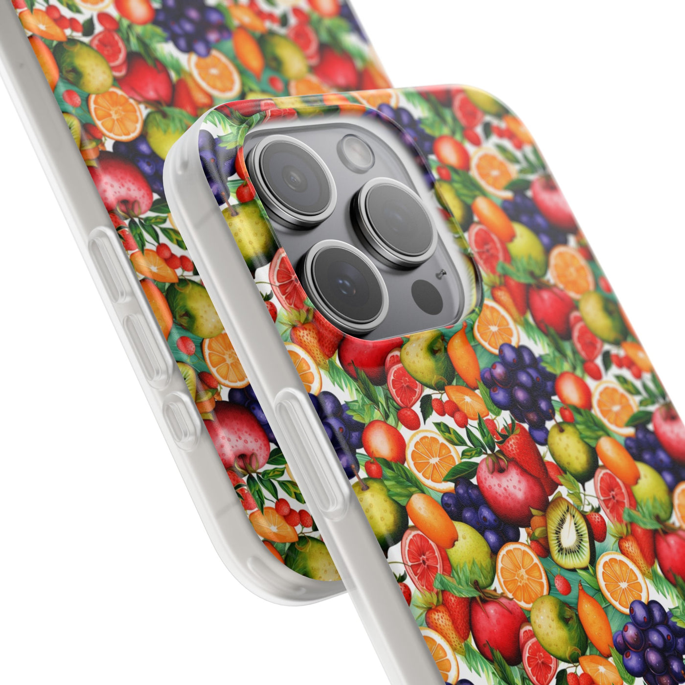 Cute Flexi Phone Cases, Summer Fruit Mix, Compatible with Samsung Galaxy S23, Samsung S22, Samsung S21, Samsung S20, Galaxy S20 Ultra