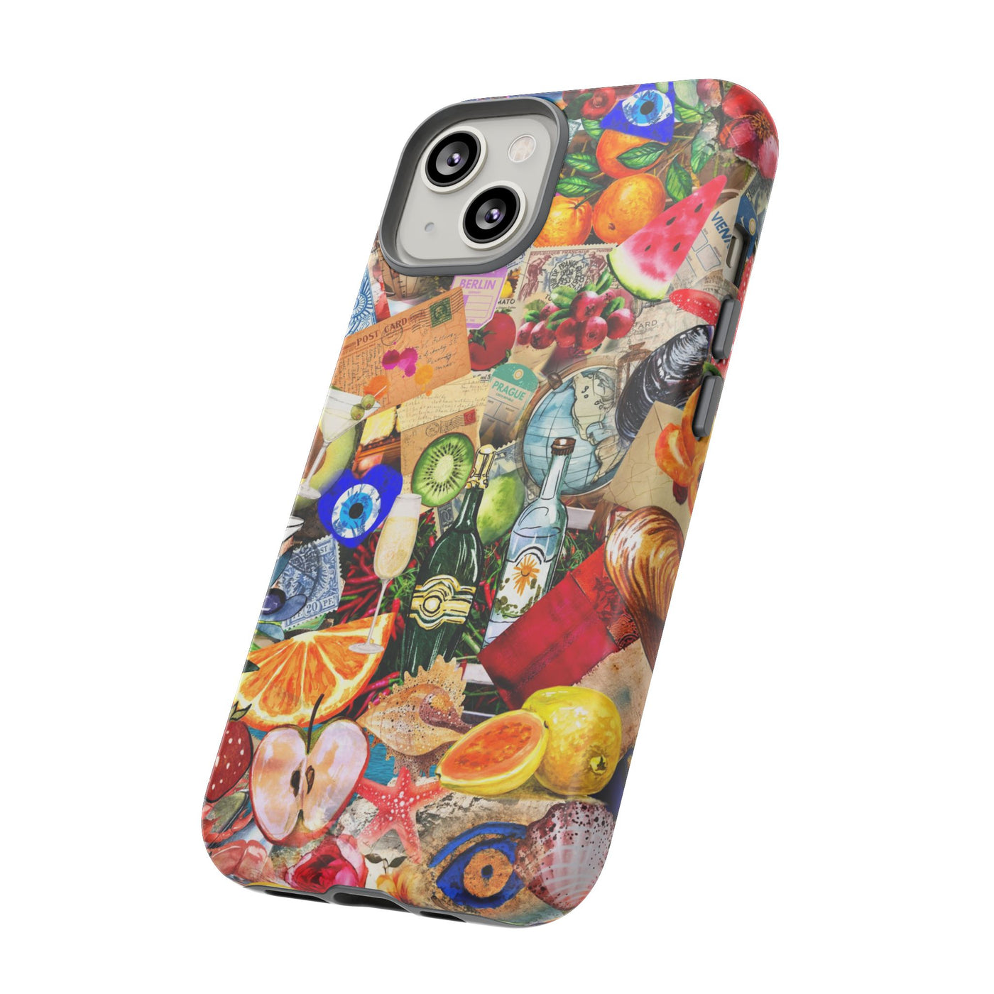 Fruity European Summer Impact Resistant Cute Phone Cases for Samsung S24, S23, S22, S21, IPhone 15 pro Iphone 14 pro Iphone 13 IPhone 12 Iphone 11