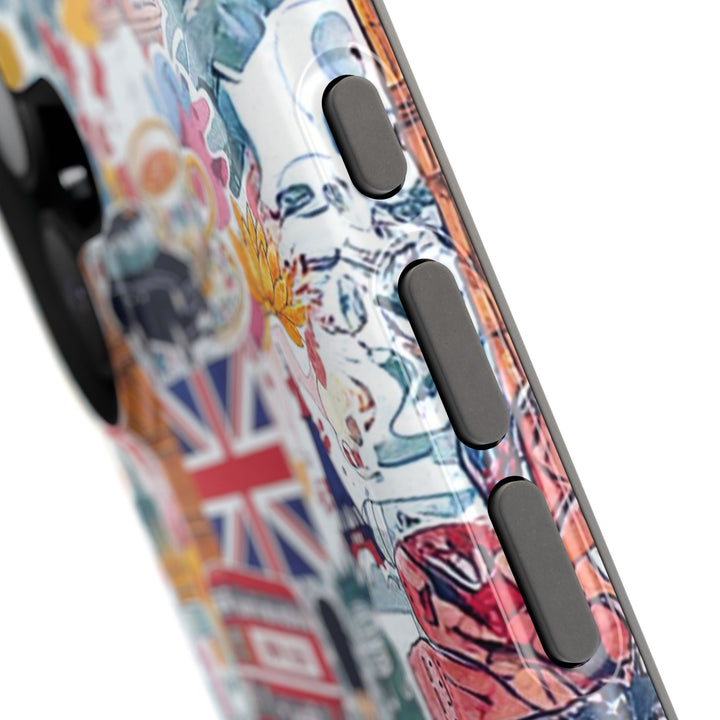 London England Coquette Collage Tough Magsafe Cute Phone Cases for Iphone | iPhone 17 Pro Max Case, Iphone 16, Iphone 15 14 13 12 11 10 9 - Studio40ParkLane