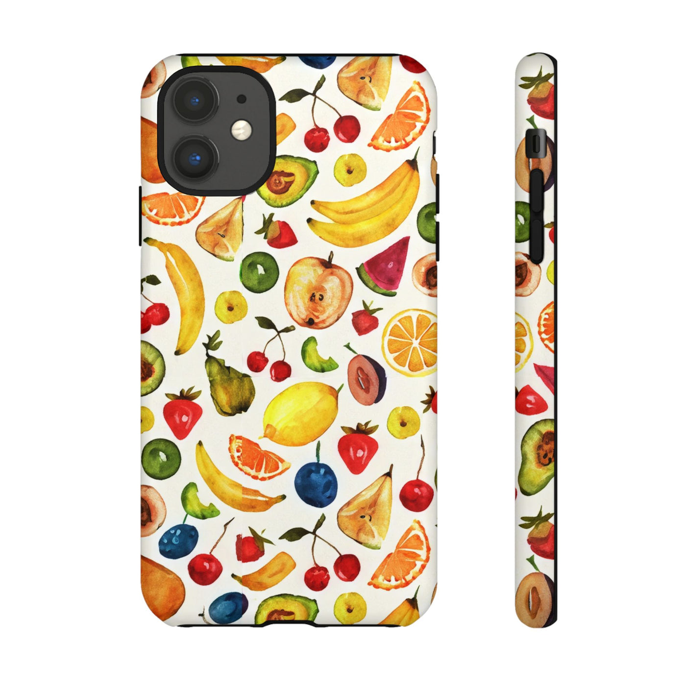 Impact Resistant, Mixed Fruits, Cute Phone Cases for Samsung S24, S23, S22, S21, IPhone 15 pro Iphone 14 pro Iphone 13 IPhone 12 Iphone 11