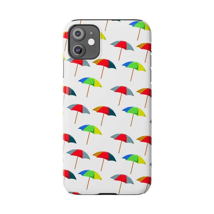 Slim Cute Phone Cases for Iphone - | iPhone 15 Case | iPhone 15 Pro Max Case, Iphone 14 Case, Iphone 14 Pro Max, Iphone 13, Colorful Beach Parasol - Studio40ParkLane