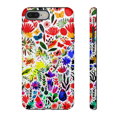 Impact Resistant, Colored Flowers, Cute Phone Cases for Samsung S24, S23, S22, S21, IPhone 15 pro Iphone 14 pro Iphone 13 IPhone 12 Iphone 11