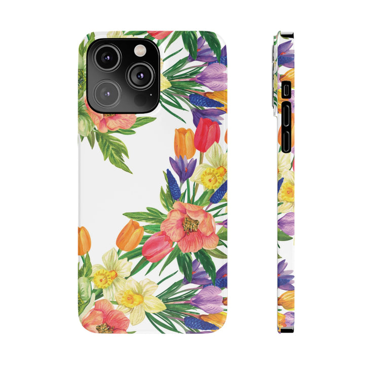 Slim Spring Flowers Gift for Her Cute Phone Cases for Iphone 16 Pro Max | iPhone 15 Case | iPhone 15 Pro Max Case, Iphone 14, 13, 12, 11, 10, 8, 7 - Studio40ParkLane