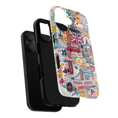 London England Coquette Collage Tough Premium Phone Case - For iPhone 17 Pro Max iPhone 16 Pro iPhone 15 Iphone 14 Plus 13 Pro 12 11 10 XR - Studio40ParkLane
