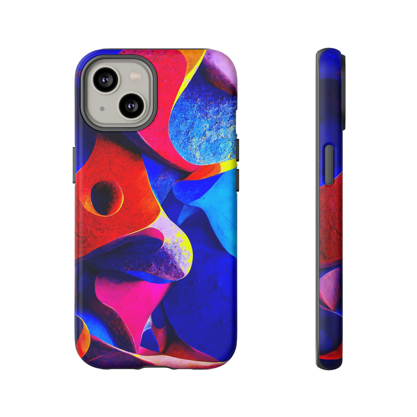 Impact Resistant, Abstract Shapes, Cute Phone Cases for Samsung S24, S23, S22, S21, IPhone 15 pro Iphone 14 pro Iphone 13 IPhone 12 Iphone 11