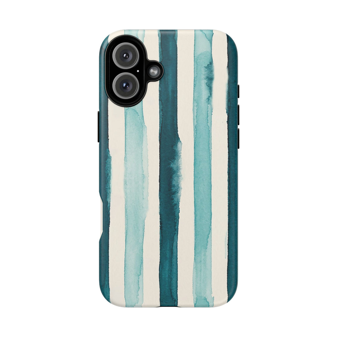 Tough Cute Green Stripes Phone Case, for IPhone 17 Pro Max | Iphone 17 Air, Iphone 16, IPhone 15, 14 13 12, Samsung Galaxy S26, S25, S24, S23