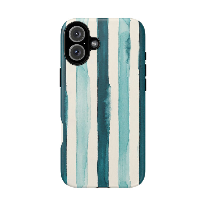 Tough Cute Green Stripes Phone Case, for IPhone 17 Pro Max | Iphone 17 Air, Iphone 16, IPhone 15, 14 13 12, Samsung Galaxy S26, S25, S24, S23