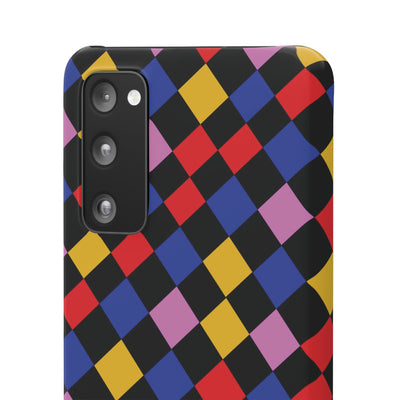 Colorful Checkerboard Cute Phone Case - Sleek Snap - for iPhone 16 15 14 13 12 11 Max Pro Plus Samsung Galaxy S24 S23 S22 S21 S20 Plus Ultra - Studio40ParkLane