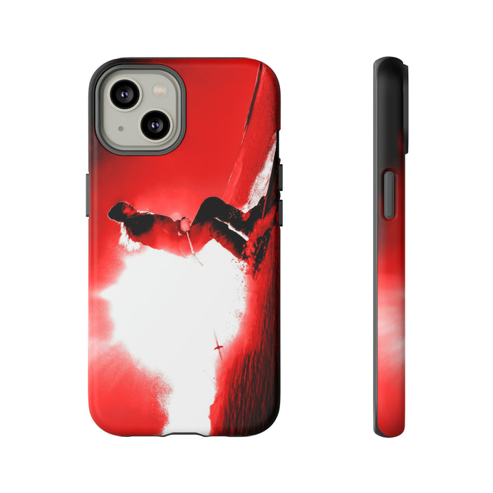 Cute IPhone Case | iPhone 15 Case | iPhone 15 Pro Max Case, Iphone 14 Case, Iphone 14 Pro Max Case IPhone Case for Art Lovers - Red Skier - Studio40ParkLane