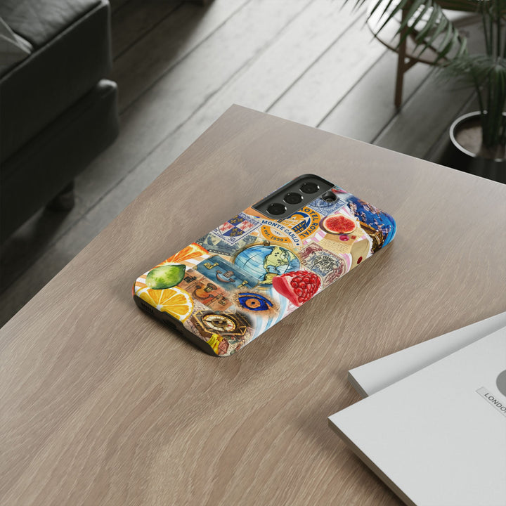 Cute European Summer Collage Phone Case, for IPhone 16 Case | Iphone 15, Iphone 14, IPhone 13 Case, 11 8 7, Samsung Galaxy S24, S23, S22, S21 Extra Protective - Studio40ParkLane