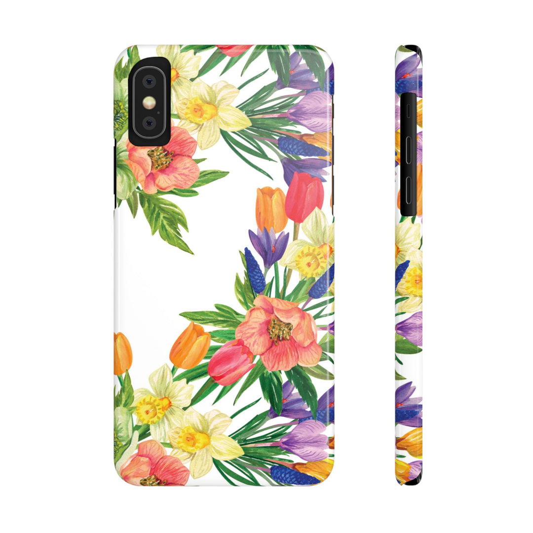 Slim Spring Flowers Gift for Her Cute Phone Cases for Iphone 16 Pro Max | iPhone 15 Case | iPhone 15 Pro Max Case, Iphone 14, 13, 12, 11, 10, 8, 7 - Studio40ParkLane
