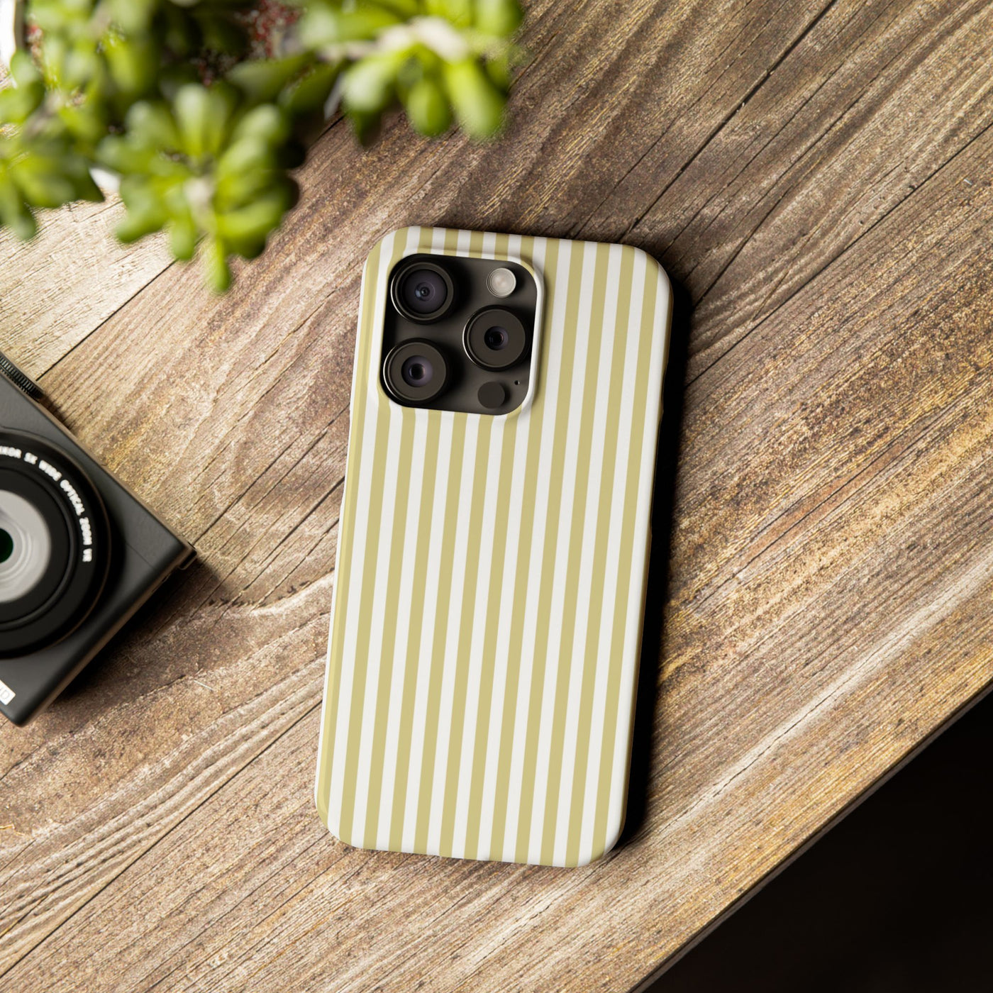 Slim Soft Yellow Striped Cute Phone Case for Iphone 16 - | iPhone 15 Pro Max Case | iPhone 14 Case Iphone 13 12 11 10 9 8 7 XS Gift for Her - Studio40ParkLane