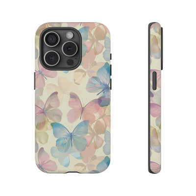 Cute Samsung Case | Cool Iphone Case | Summer Pastel Butterflies, Samsung S24, S23, S22, S21, IPhone 15 Case | Iphone 14 Case, Iphone 13 Case