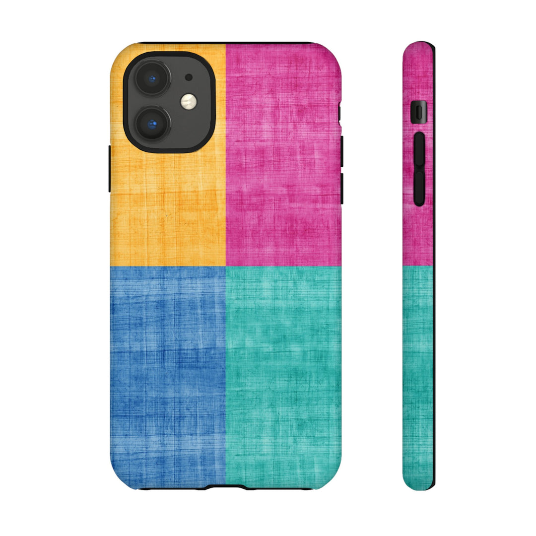 Impact Resistant, Colored Shapes, Cute Phone Cases for Samsung S24, S23, S22, S21, IPhone 15 pro Iphone 14 pro Iphone 13 IPhone 12 Iphone 11 - Studio40ParkLane