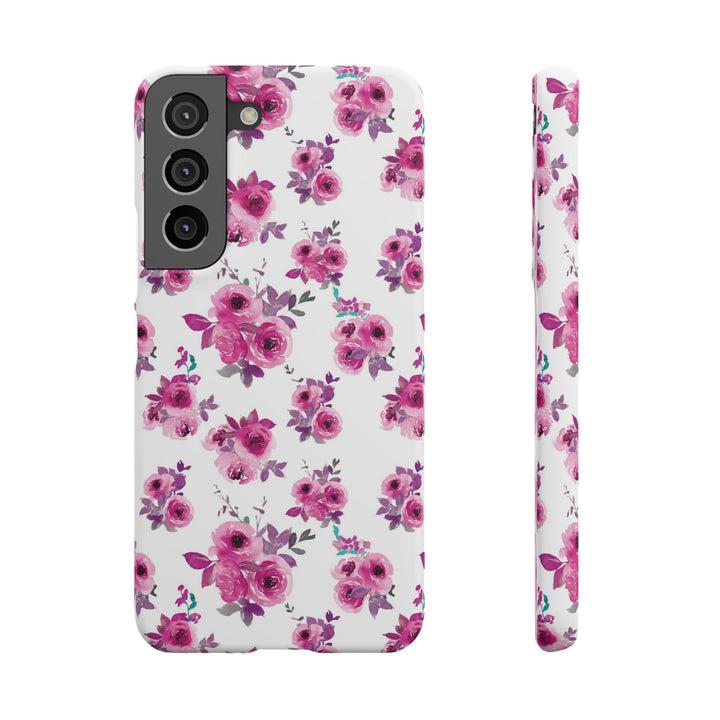 Sleek Snap Flowers Gift for Her Cute Phone Case for iPhone 16 15 14 13 12 11 X Xs Max Xr Pro Plus Samsung Galaxy S24 S23 S22 S21 S20 Ultra
