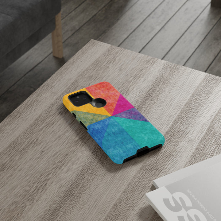 Impact Resistant, Colored Shapes, Cute Phone Cases for Samsung S24, S23, S22, S21, IPhone 15 pro Iphone 14 pro Iphone 13 IPhone 12 Iphone 11 - Studio40ParkLane