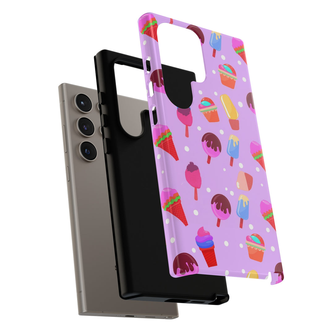 Cute Samsung Case | Cool Iphone Case | Summer Pink Ice - Cream, Samsung S24, S23, S22, S21, IPhone 15 Case | Iphone 14 Case, Iphone 13 Case - Studio40ParkLane